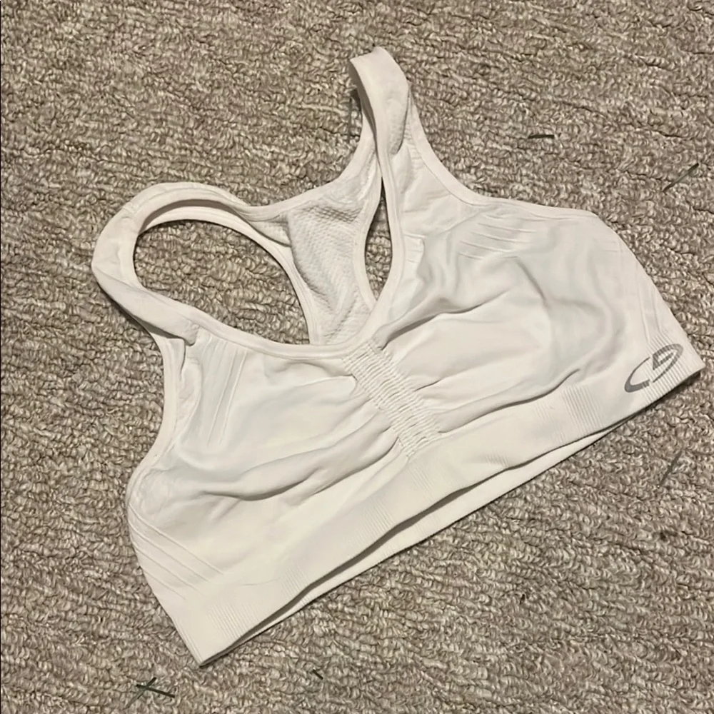 Girls C9 by Champion Athletic White Racerback Sports Bra- Like New Sz L